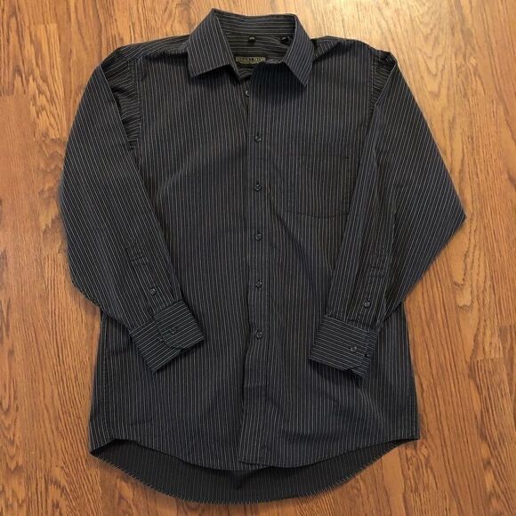 Donald J. Trump | Brown Pinstripe Dress Shirt - Picture 1 of 4